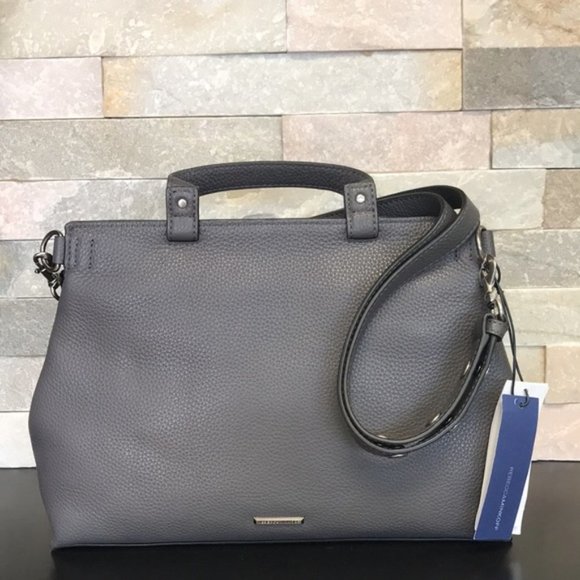 Rebecca Minkoff Medium Keith Suede & Leather Satchel - Picture 8 of 12